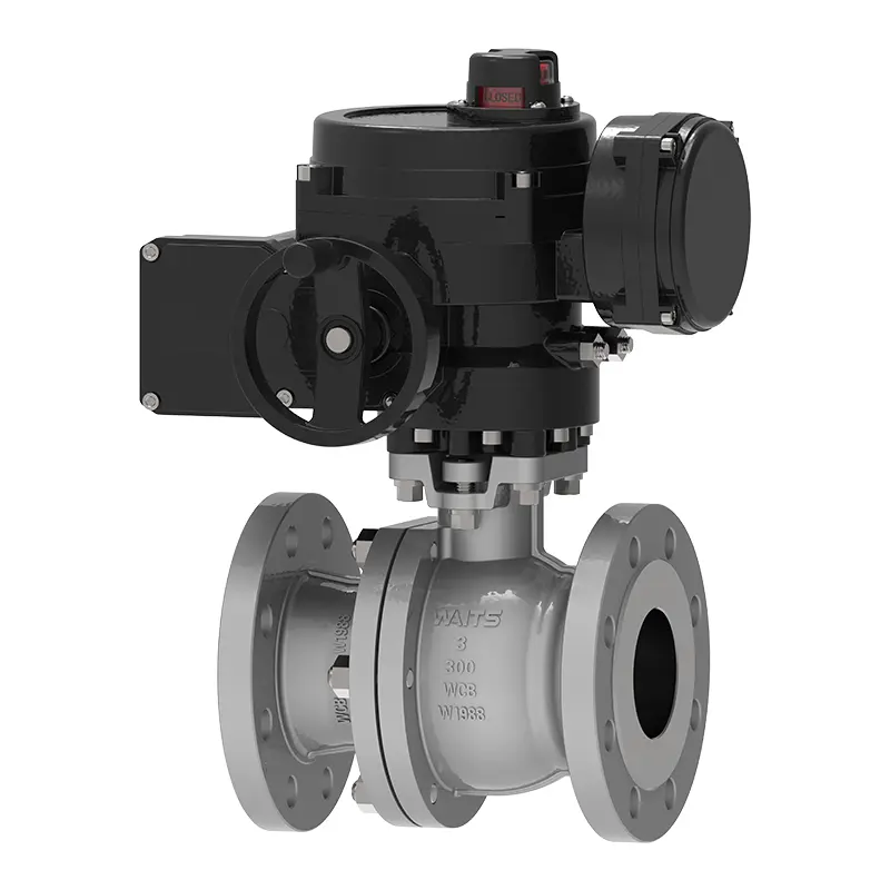 Electric Two Piece Flanged Floating Ball Valve Electric Two Piece Flanged Floating Ball Valve