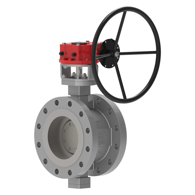 Tripel saendeng Metal Seated Flange Kukupu klep